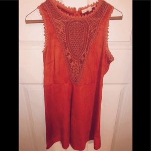 Rust/red cocktail dress